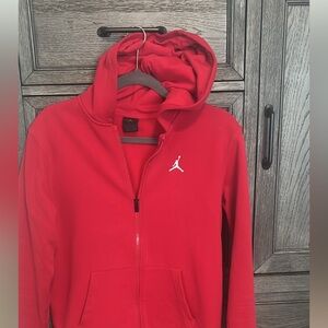 Jordan Red Full-Zip Hoodie